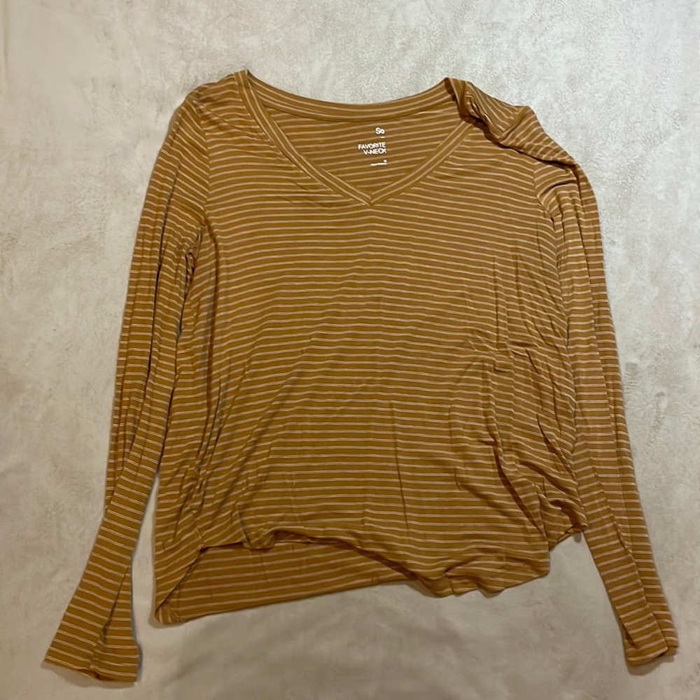 Striped long sleeve shirt